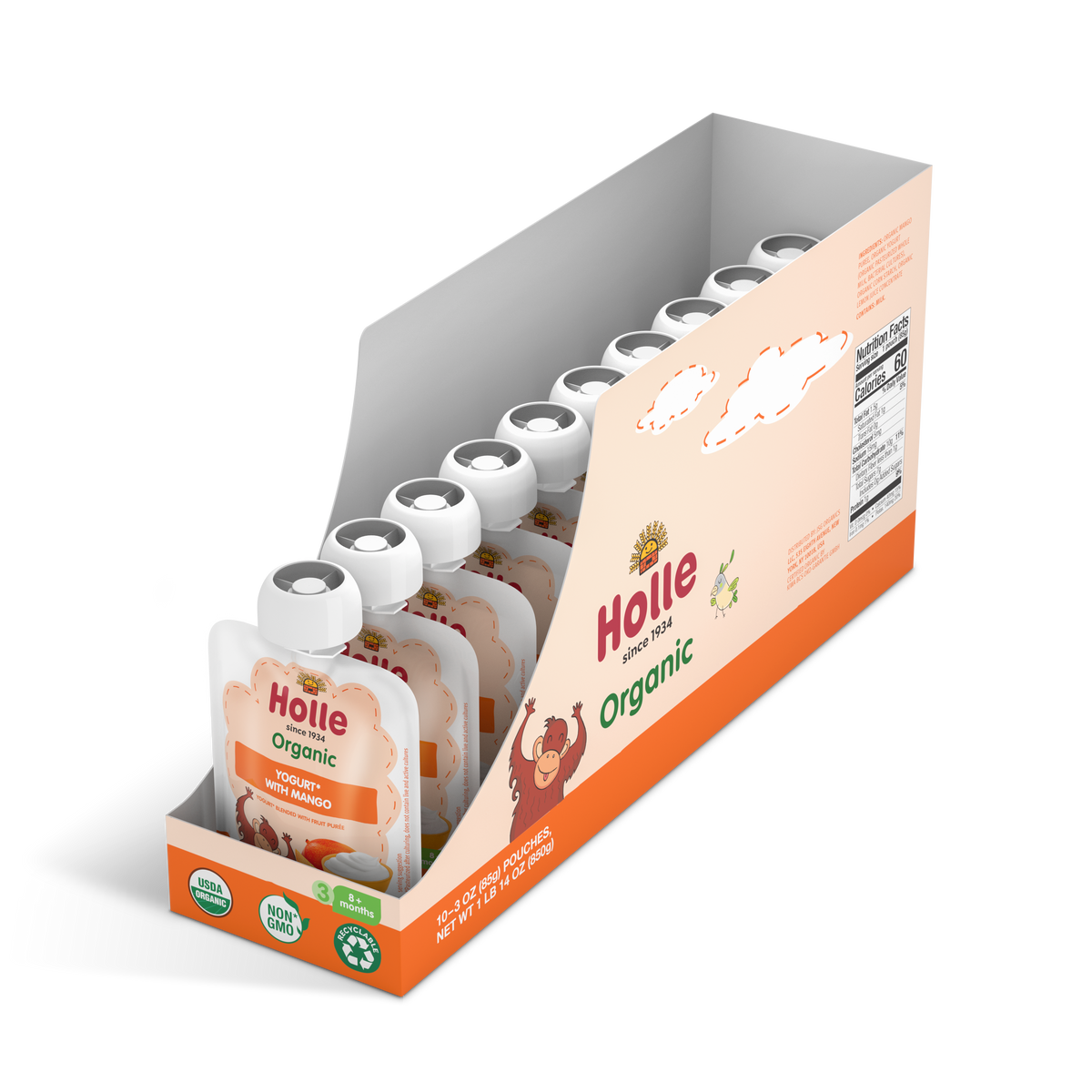 Yogurt with Mango: open box 10-pack