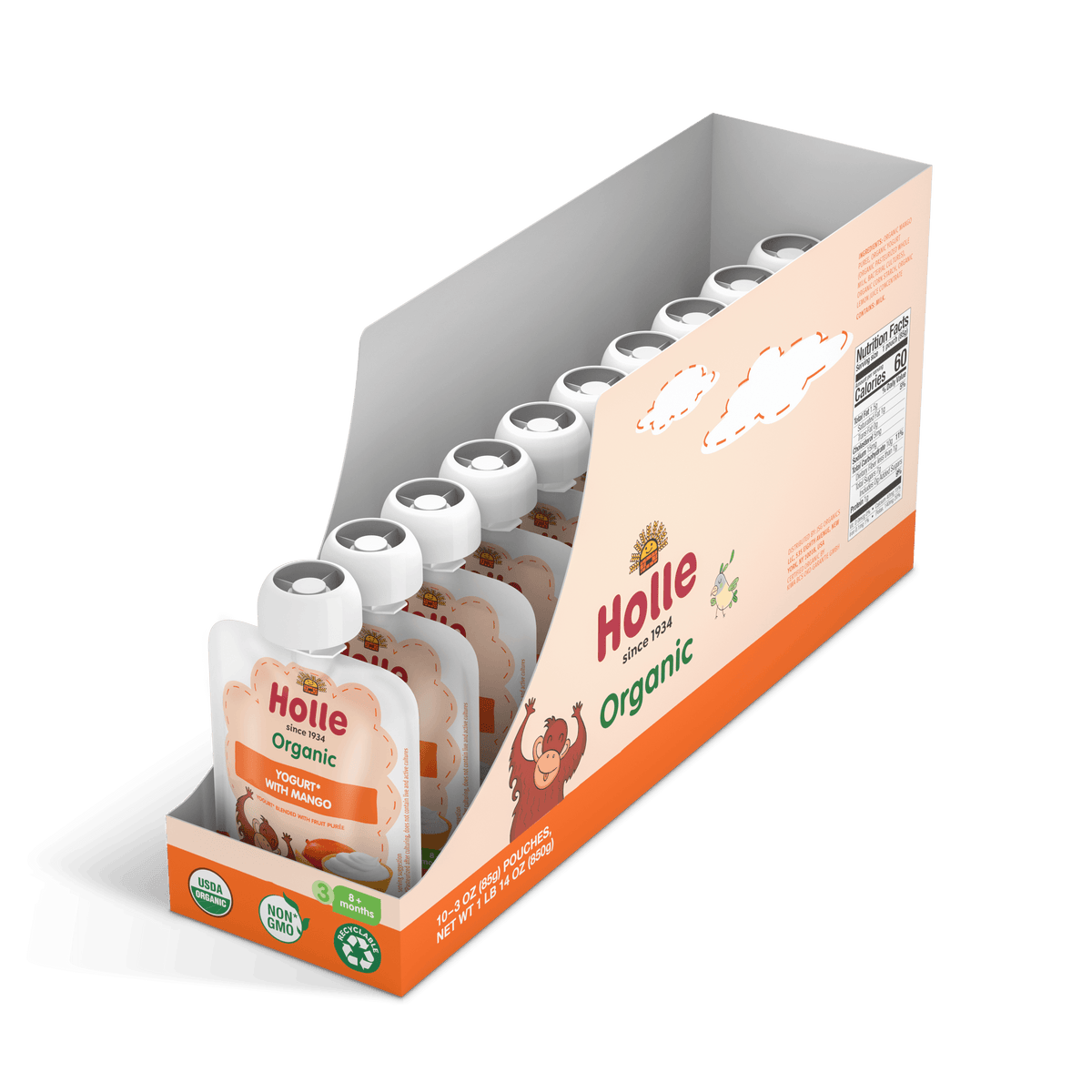 Yogurt with Mango: open box 10-pack