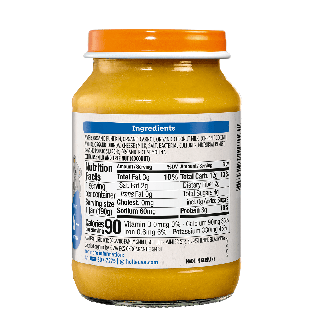 Holle Baby Food Jar - Veggie Curry - 6 Jars