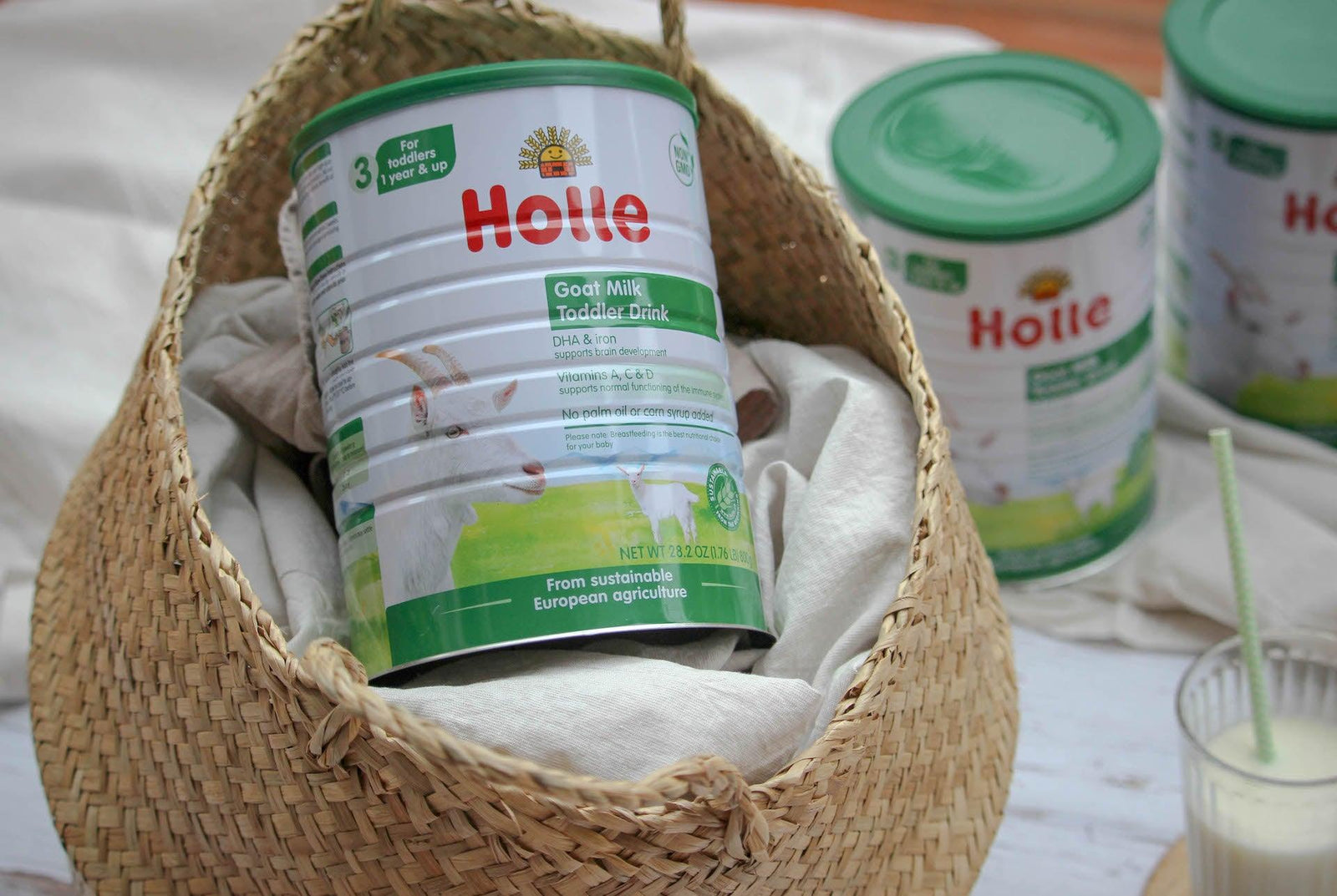 Holle goat milk tins
