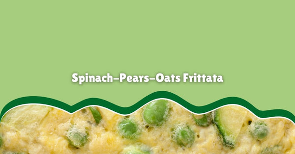 spinach-pears-oats frittata