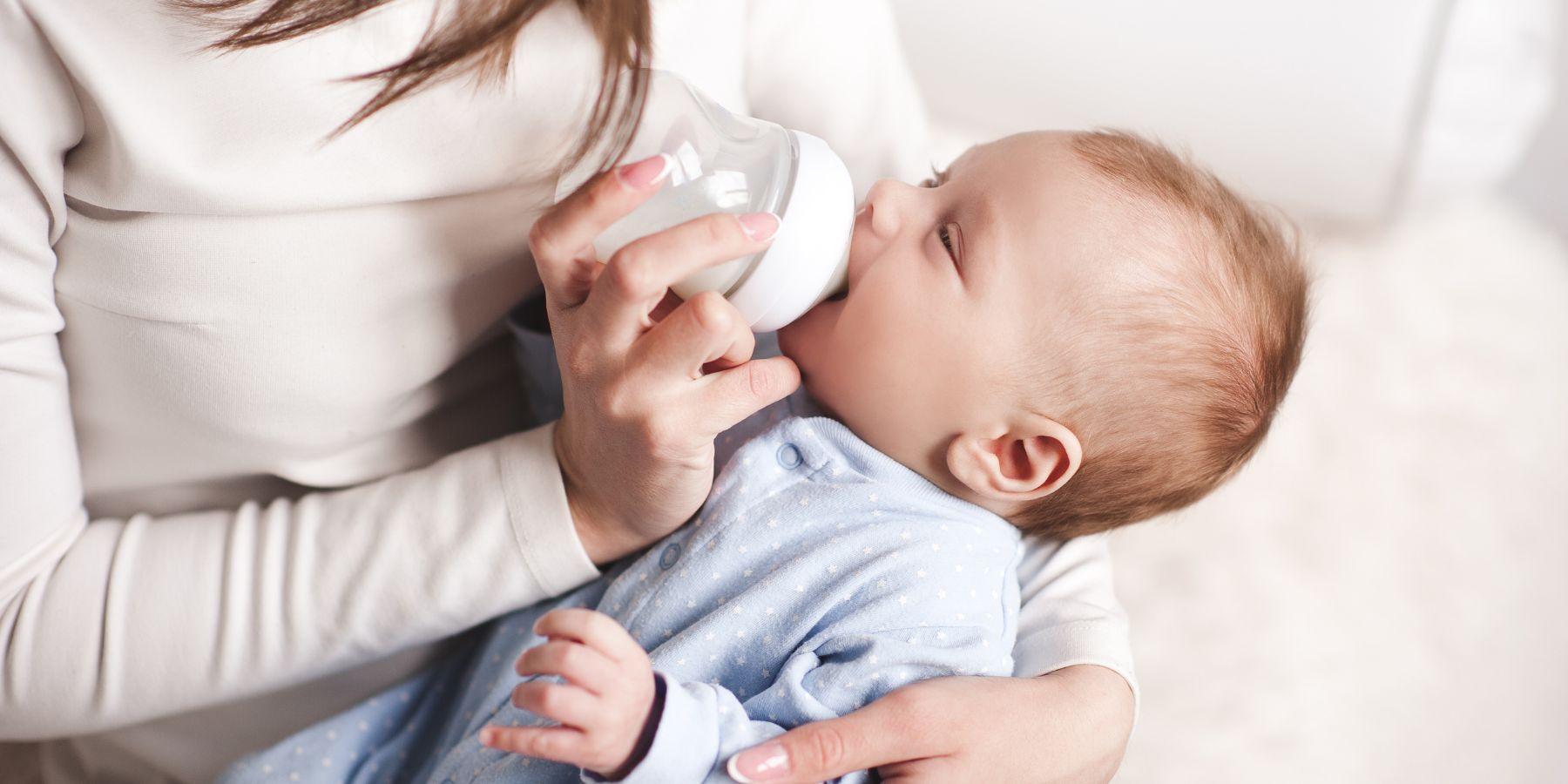 baby drinking bottle
