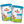 2 cow milk tins