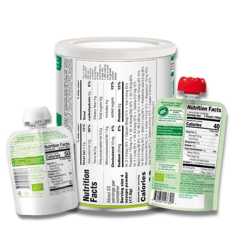 Goat &amp; Greens Variety Bundle: Goat Milk, Power Parrot, Apple &amp; Pear Yogurt
