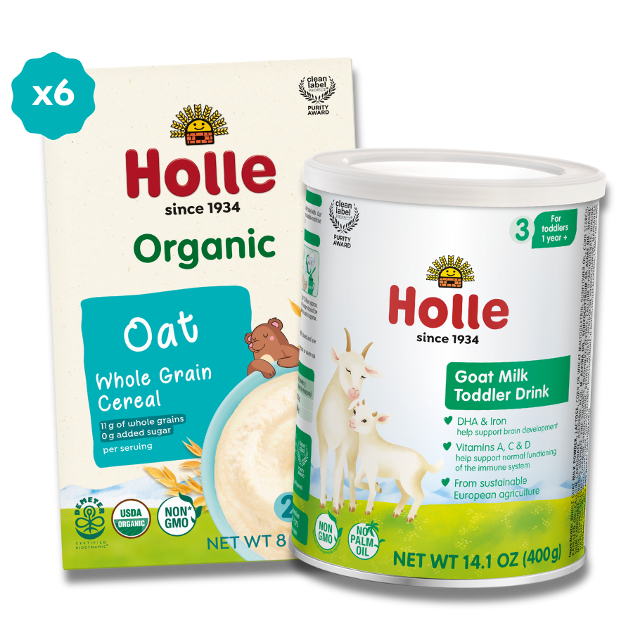 Goat &amp; Oat Bundle: Goat Milk Toddler Drink and Oat Cereal