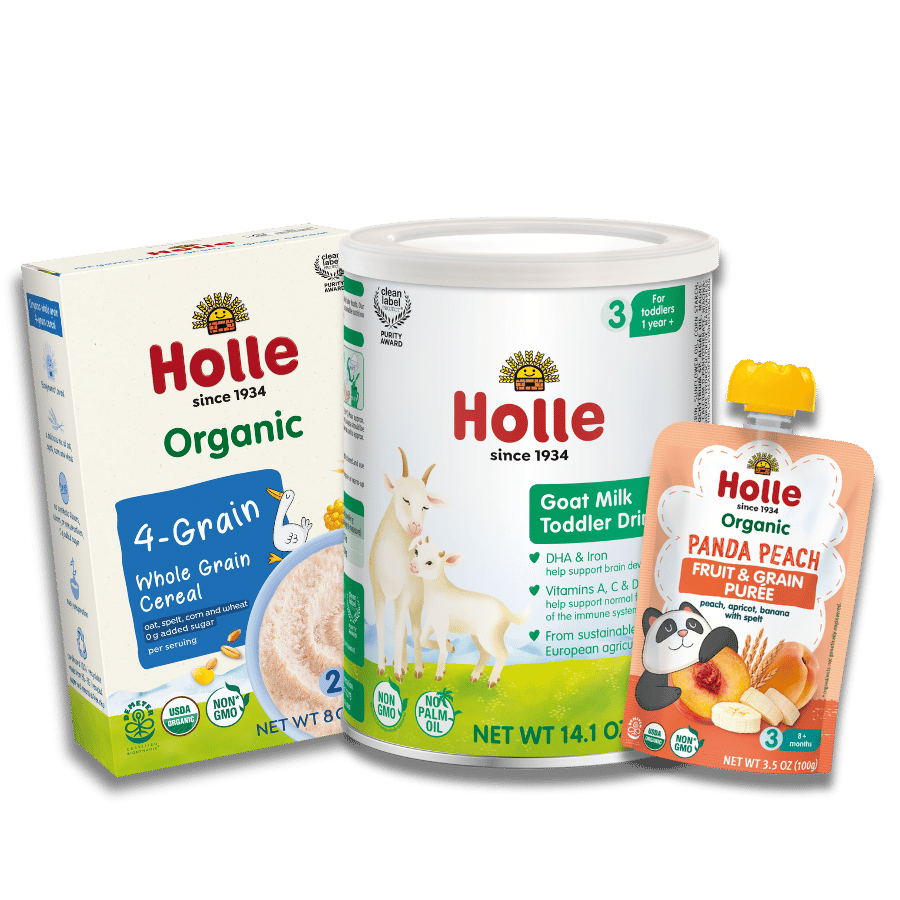 Goat &amp; Grain Variety Bundle: Goat Milk, Oat Cereal, Panda Peach