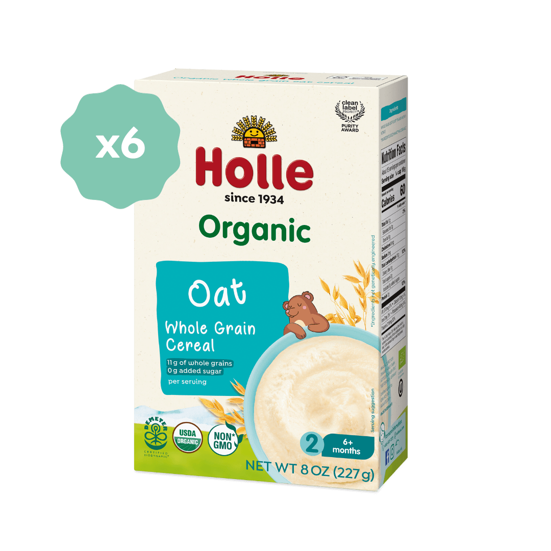 Holle Organic Whole Grain Oat Cereal - 6 Pack