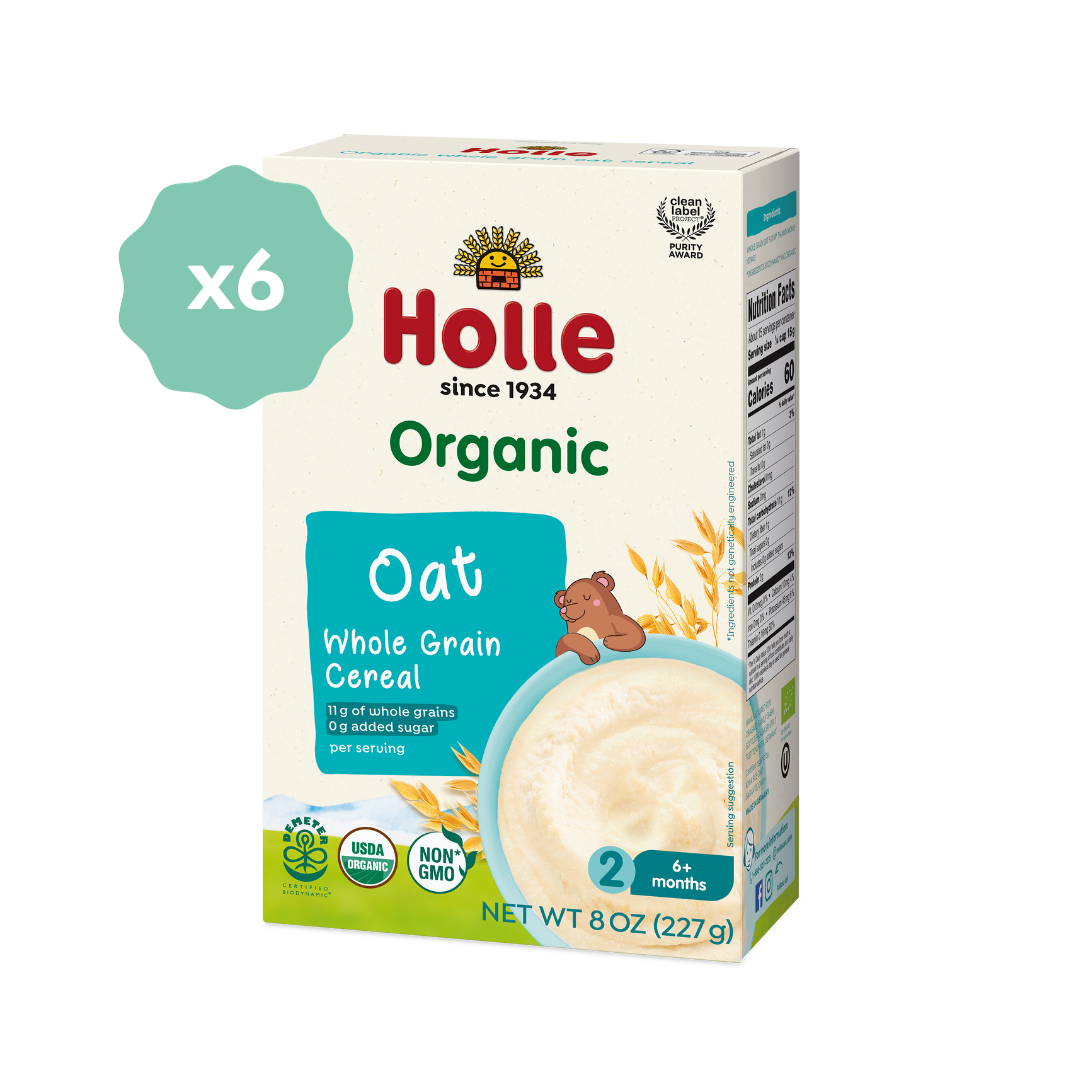Holle Organic Whole Grain Oat Cereal - 6 Pack