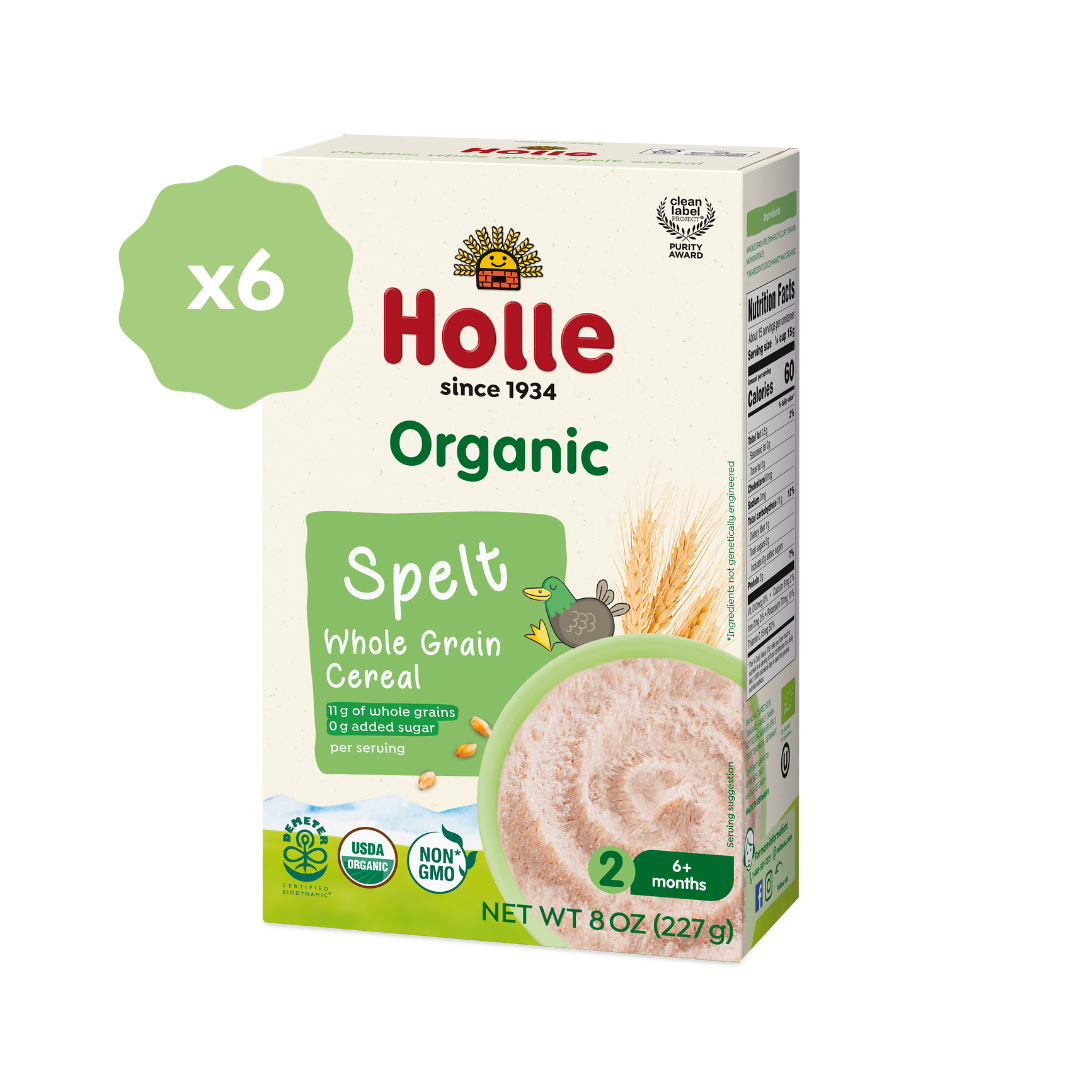 Holle Organic Whole Grain Spelt Cereal - 6 Pack