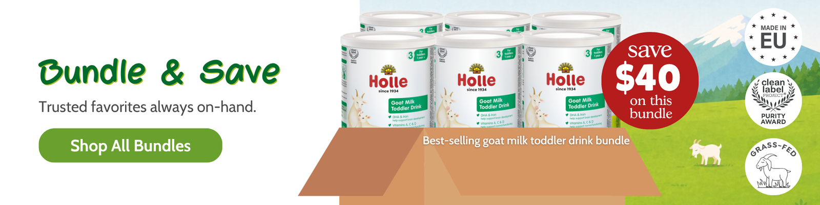 Bundle and save goat milk 6 tin - save $40 
