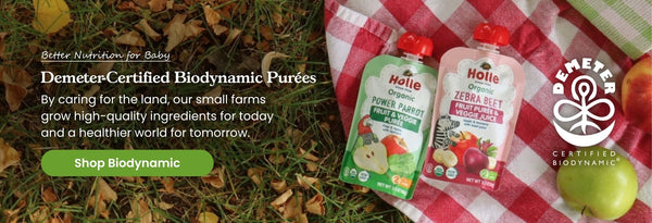 Demeter-Certified Biodynamic Purees: By caring for the land, our small farms grow high-quality ingredients for today and a healthier tomorrow. Click to shop Biodynamic