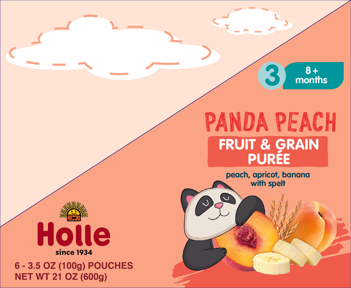 Panda Peach: side of box