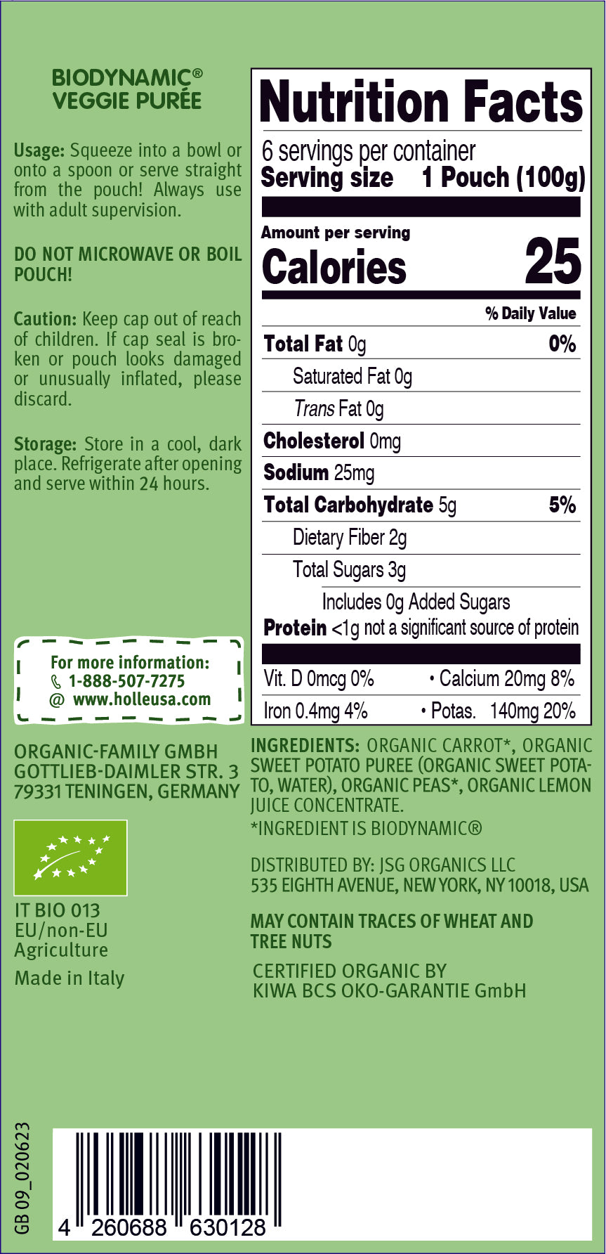 Veggie Bunny: nutrition facts and ingredients