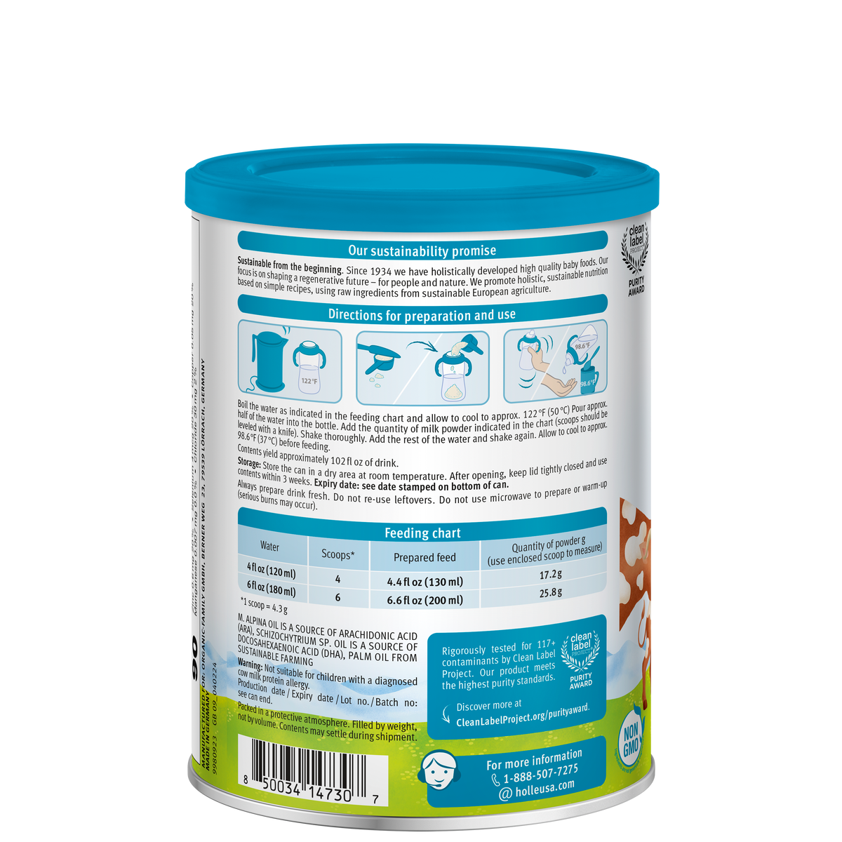 Holle Cow Milk Toddler Drink - Stage 3 | Non GMO (14 oz)