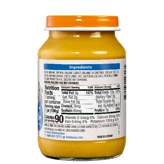 Holle Baby Food Jar Veggie Curry 6 Jars Holle USA