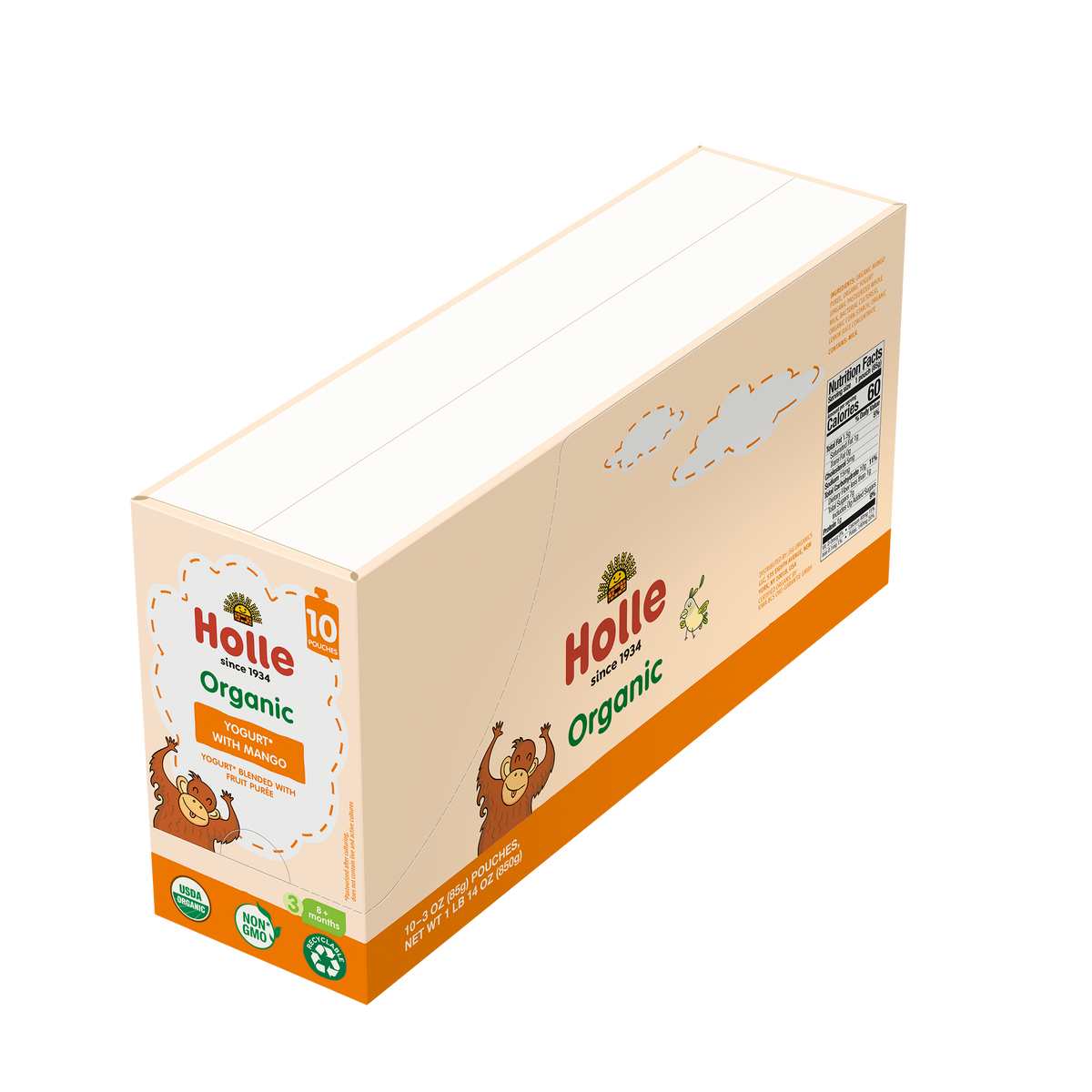 Holle Organic Yogurt Pouches - Mango