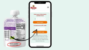 How to enter your Holle batch number