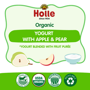 apple pear yogurt flavor and certifications