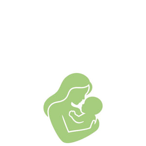 mom holding baby icon