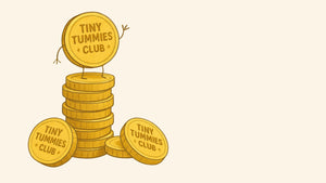 tiny tummies stacked coins