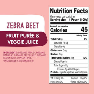 zebra beet nutrition facts and ingredients