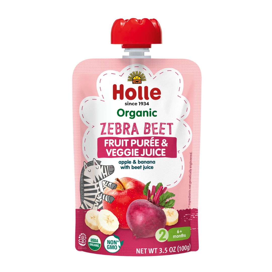 zebra beet fruit and veggie juice purée pouch