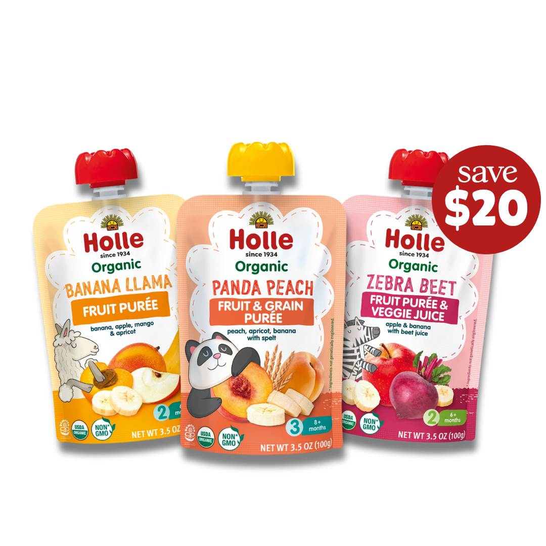 save $20 on the Holle zoo crew pouches bundle