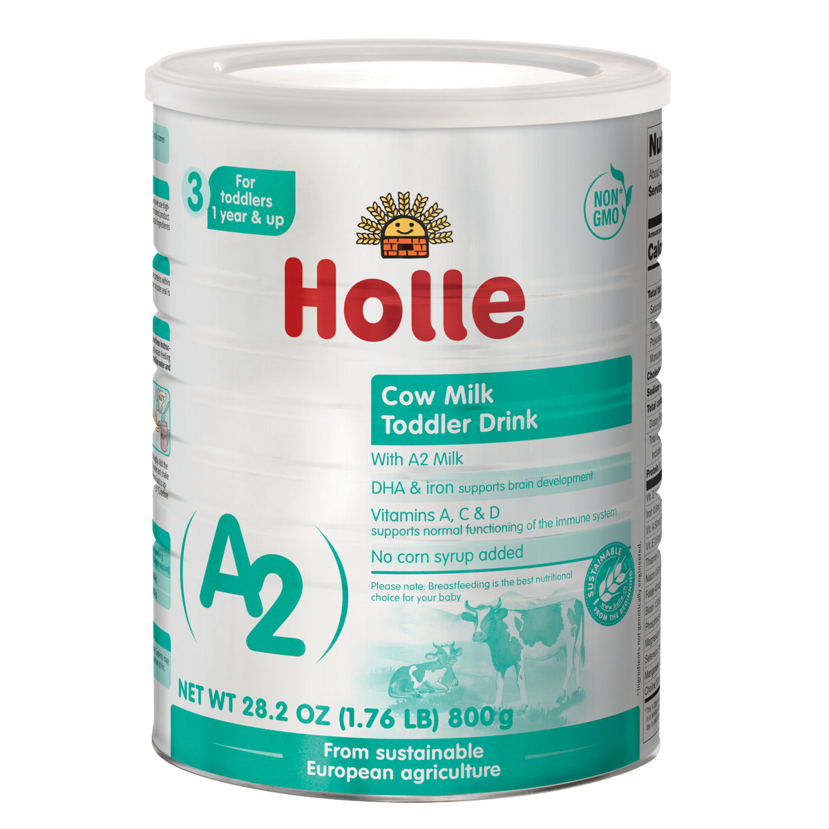 Cow Milk Toddler Drink (A2): front label