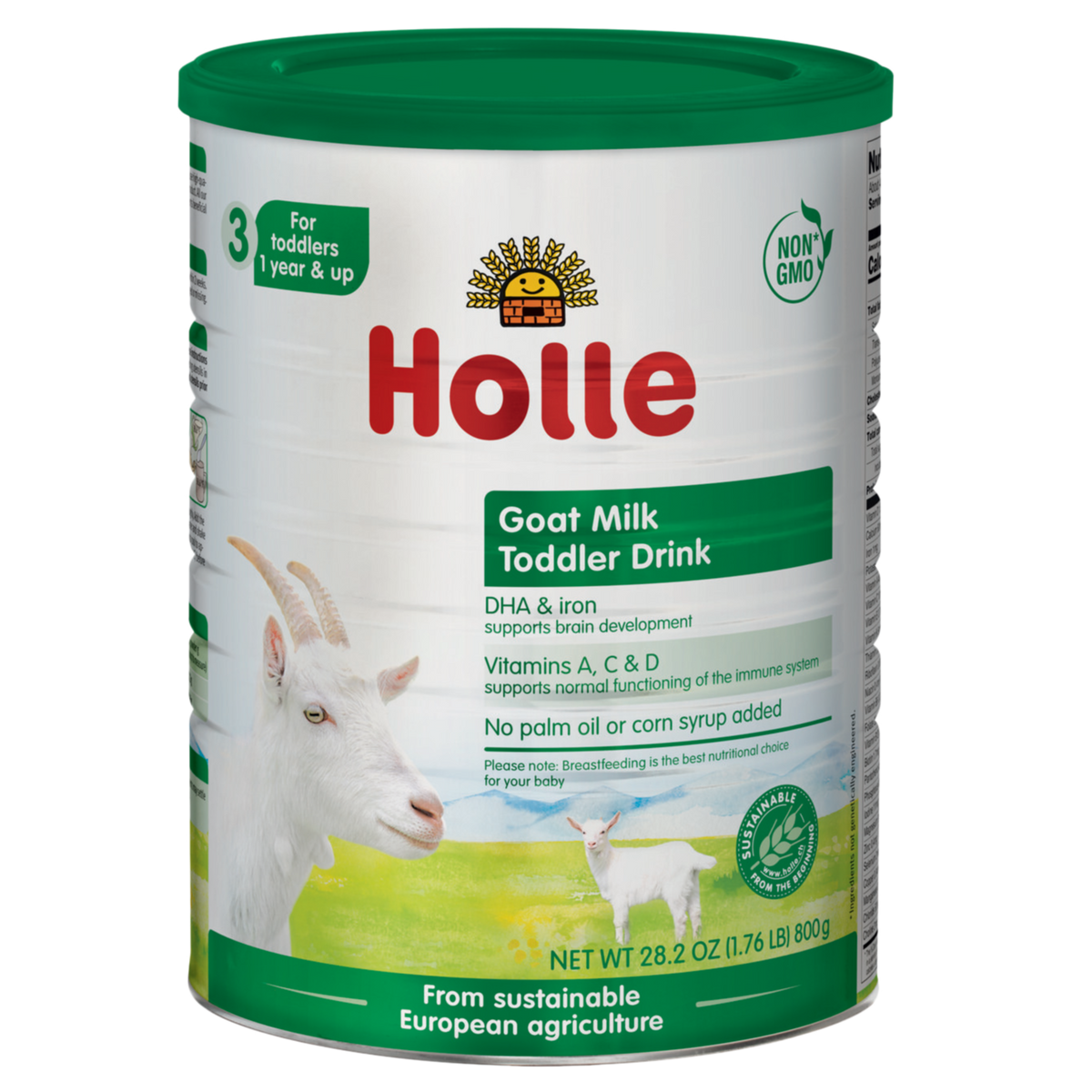Goat Milk Toddler Drink: front label